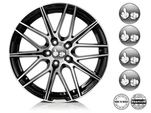 Wheel Emblems Style Silicone Sticker Dome